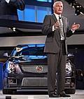 Bob Lutz unveils the 2009 Cadillac CTS-V